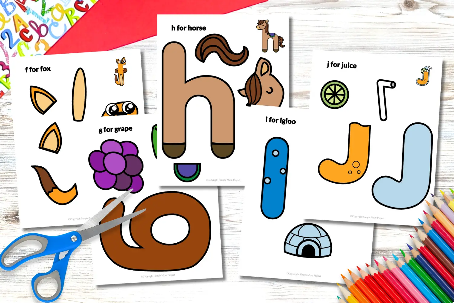 Grab these printable, pre-colored lowercase alphabet crafts from A to Z, designed to engage young learners and spark creativity. Perfect for educational activities, classroom decorations, or home projects, they offer a fun way to explore the alphabet. Simply print, cut, and assemble each letter. These crafts also foster bonding and nurture artistic skills, allowing children to proudly display their creations. Dive into a colorful world of letters and imagination!