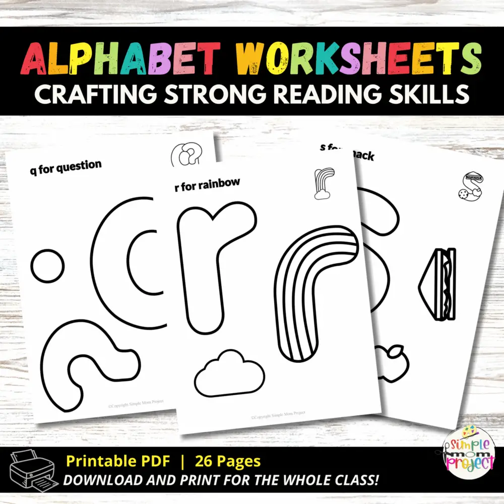26 Black and White Cut and Paste Lowercase Alphabet Craft Classroom Activity | Instant Download | Classroom Activity - Image 3