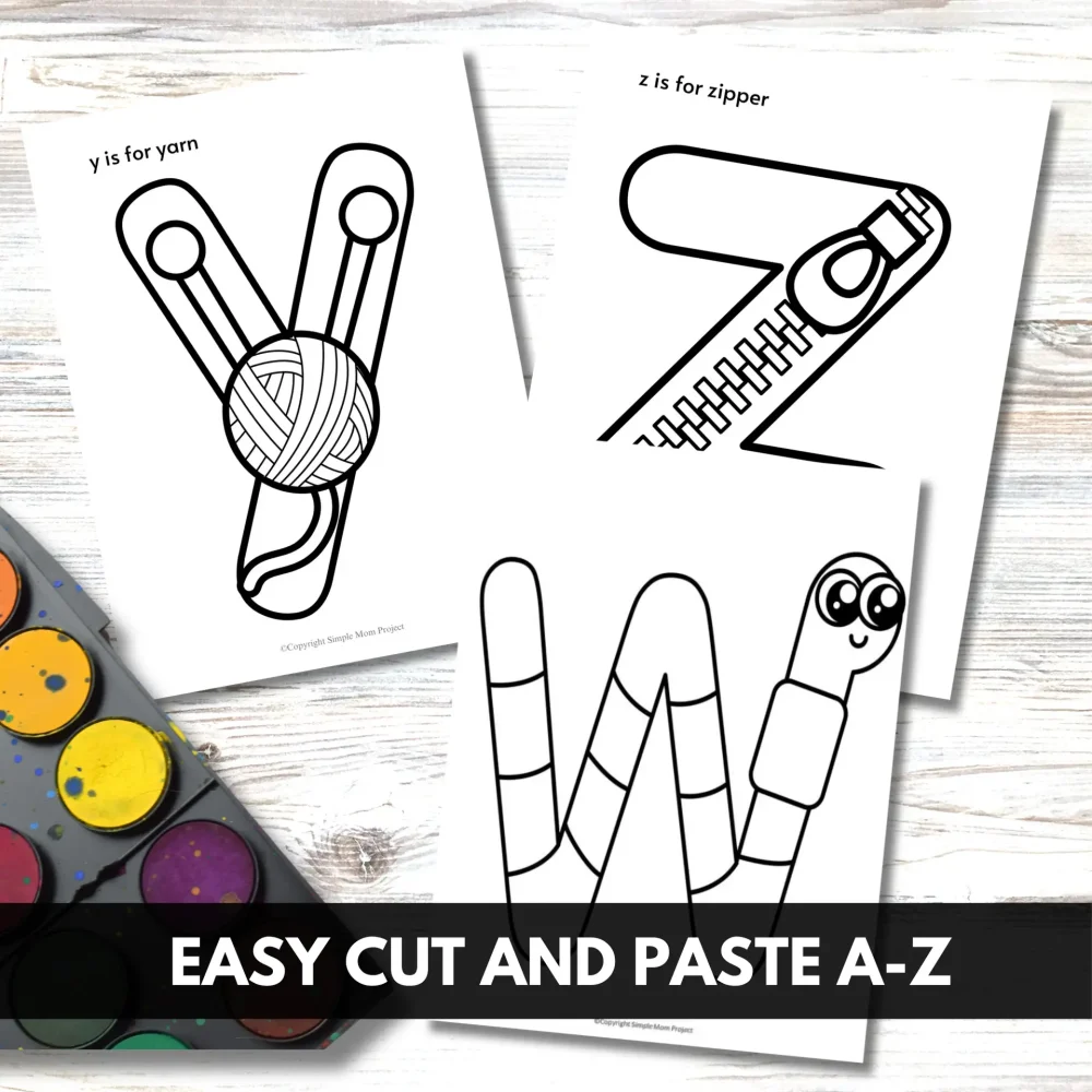 Cute Alphabet Coloring Pages – Complete Set of Capital & Lowercase Worksheets | Full-Page Printable Activities for Kids - Image 5