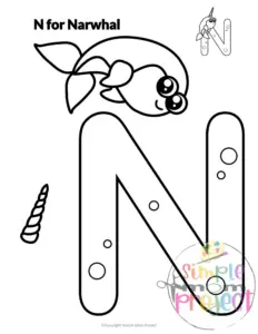 Letter n printable, n worksheets, instant download, n preschool, toddlers, n coloring page, n uppercase, n lowercase, abc kindergarten, letter n phonics, letter n handwriting, letter n tracing, letter n pdf
