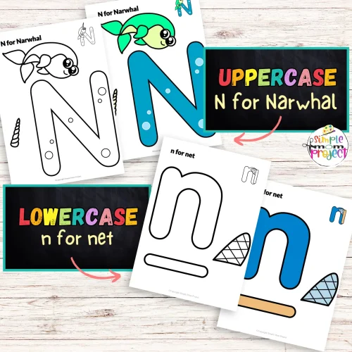 Start an alphabet adventure with our fun letter N craft and worksheet bundle! This printable set helps kids recognize, write, and sing the letter N while enhancing fine motor skills and creativity. Kids can create puppets, cards, or flashcards using the templates, encouraging bonding and learning through craft. With minimal setup, these activities promise an enjoyable and educational experience for little ones. Get your letter N templates now to kick off the crafting fun!