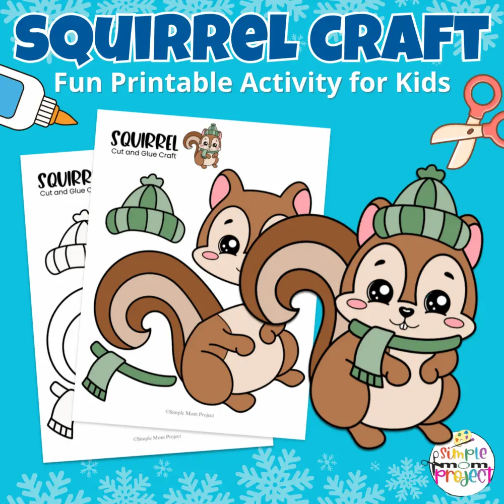 This adorable squirrel craft is the perfect printable woodland animal activity for kids! Teachers and parents love how easy it is to print, cut, and glue. Great for autumn units, forest lessons, preschool centers, or homeschool fun. ??