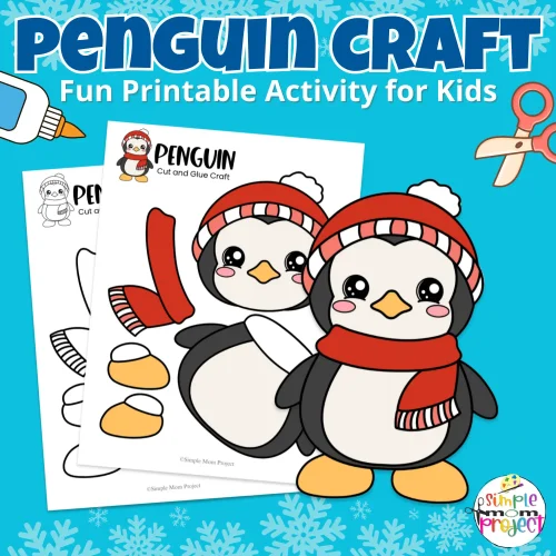 ? Cozy winter days call for fun! This penguin craft template is a kid-approved activity for preschool, kindergarten, and homeschool families.