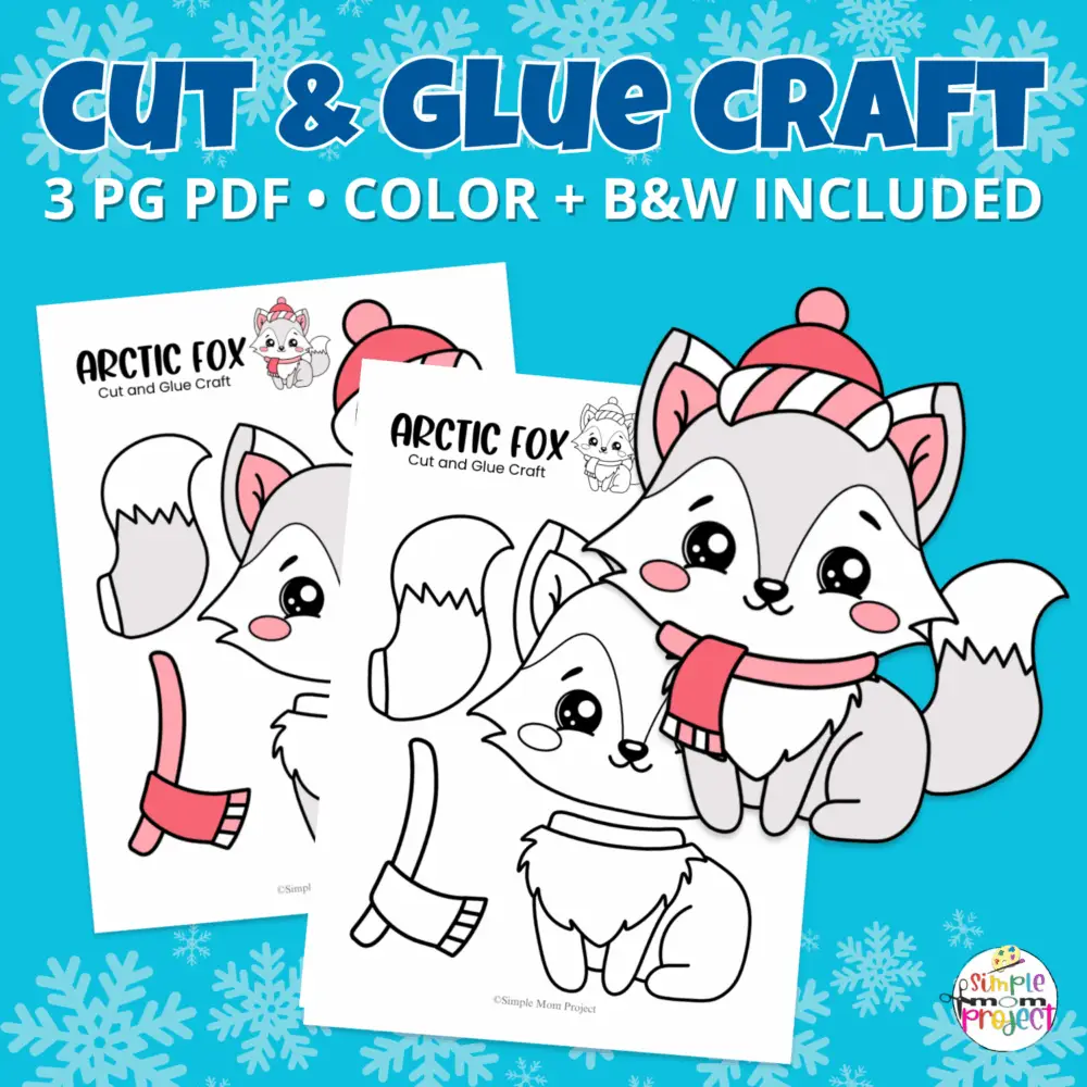 Keep kids entertained on a snowy day with this adorable Arctic Fox Craft! Simply print, cut, and glue for a fun winter activity. Great for homeschool lessons, family craft time, or fridge-worthy art projects. Instant download means no waiting! ✂️?