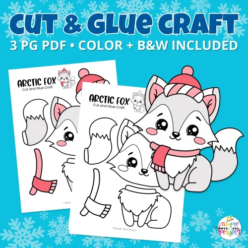 Keep kids entertained on a snowy day with this adorable Arctic Fox Craft! Simply print, cut, and glue for a fun winter activity. Great for homeschool lessons, family craft time, or fridge-worthy art projects. Instant download means no waiting! ✂️?