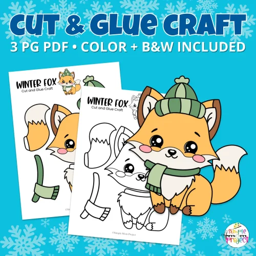 A simple, engaging fox craft for winter! Great for bulletin boards, winter units, and homeschool projects. Instant download, no prep required.