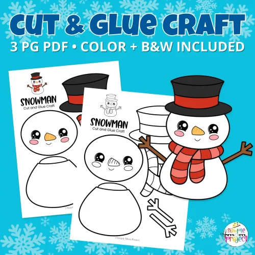 Keep kids engaged with this snowman craft! ⛄ Great for literacy centers, homeschool, & classroom art. Instant download printable PDF. ?