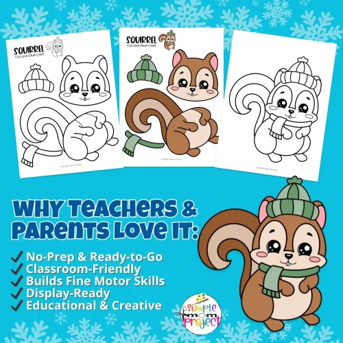 Celebrate autumn with this squirrel craft! Kids love cutting, gluing, and making their own woodland squirrel, while teachers and parents love the screen-free fun. Great for fall bulletin boards, forest lessons, homeschool projects, or rainy days. ??️