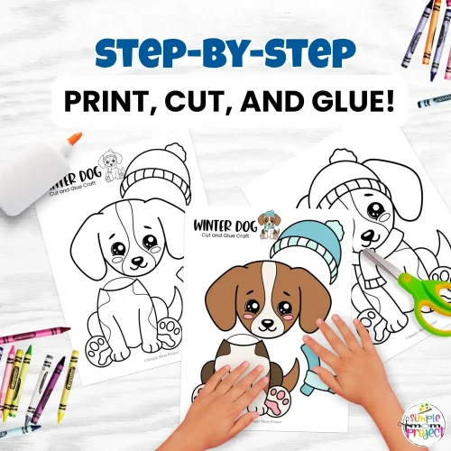 Make winter learning creative with this printable dog craft! Perfect for teachers, homeschoolers, and parents looking for easy winter projects.