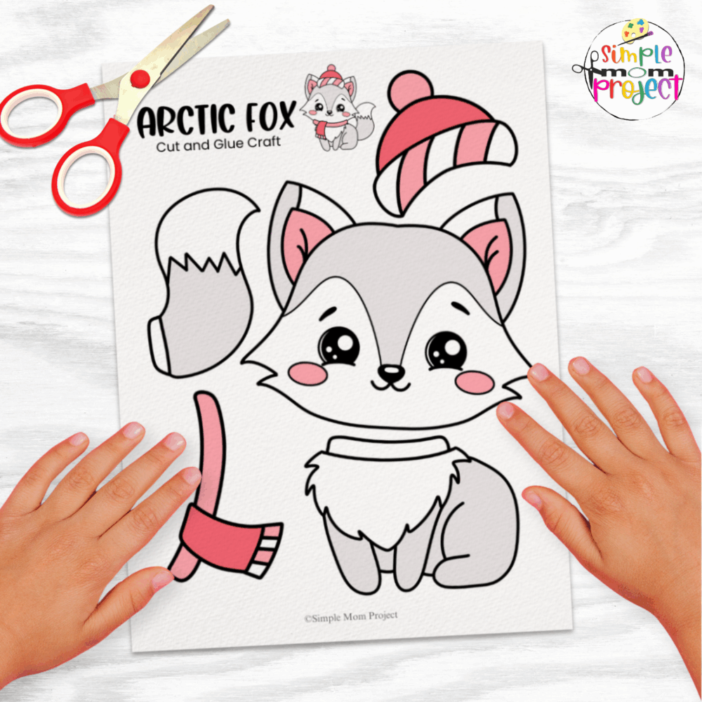 Combine art and learning with this Arctic Fox Cut & Glue Craft! Kids strengthen fine motor skills while exploring Arctic animals. Perfect for preschool, kindergarten, or homeschool winter units. Instant digital download!