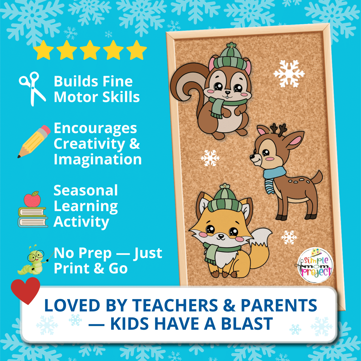 Printable Winter Animal Crafts Build Fine Motor Skills and Creativity