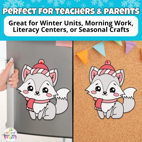 Looking for an easy, no-prep winter activity? This Arctic Fox Craft is a cut & glue printable perfect for Arctic animal units, bulletin boards, and classroom centers. Fun, screen-free, and skill-building for preschool and kindergarten! ❄️?