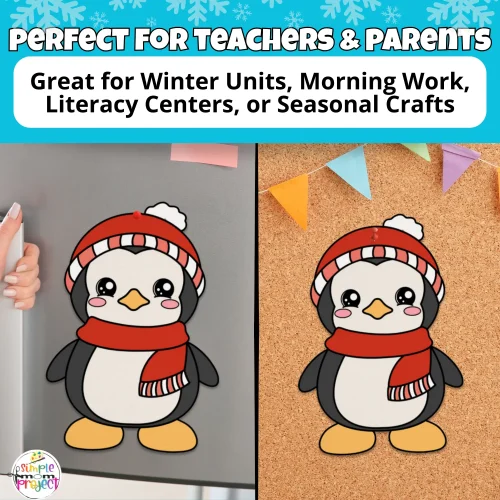 ? Teachers and parents love this winter craft for kids—easy to prep, low mess, and fun for preschoolers and early learners.