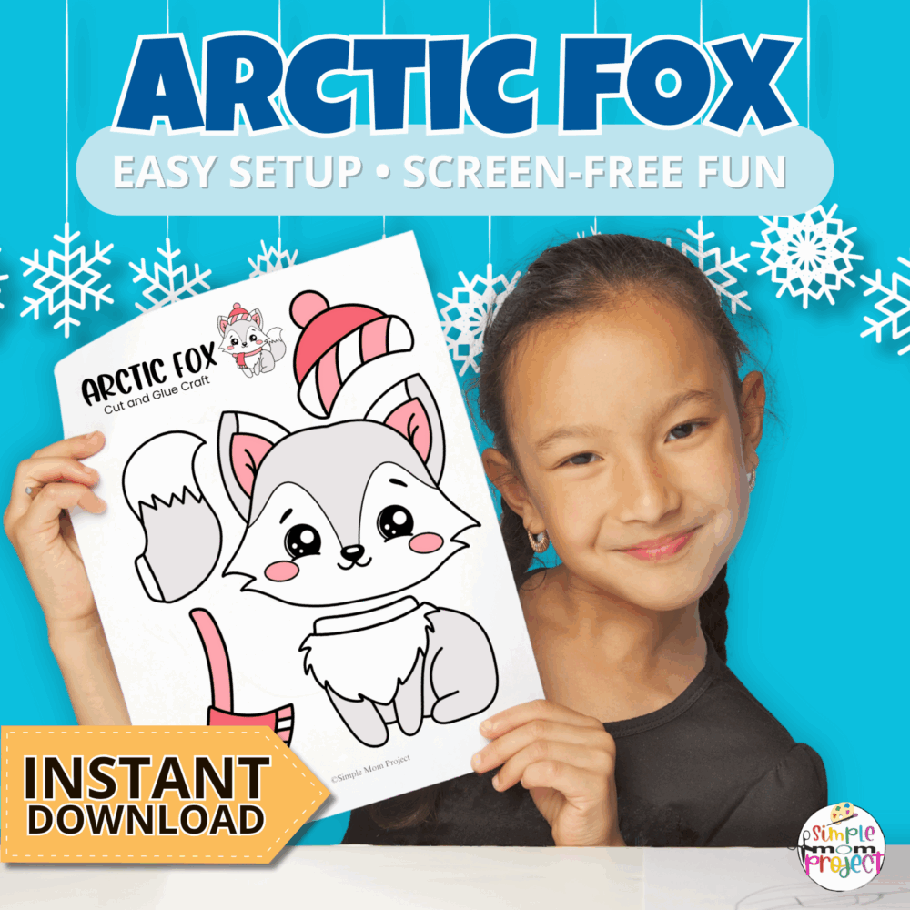 Keep kids entertained on a snowy day with this adorable Arctic Fox Craft! Simply print, cut, and glue for a fun winter activity. Great for homeschool lessons, family craft time, or fridge-worthy art projects. Instant download means no waiting! ✂️?