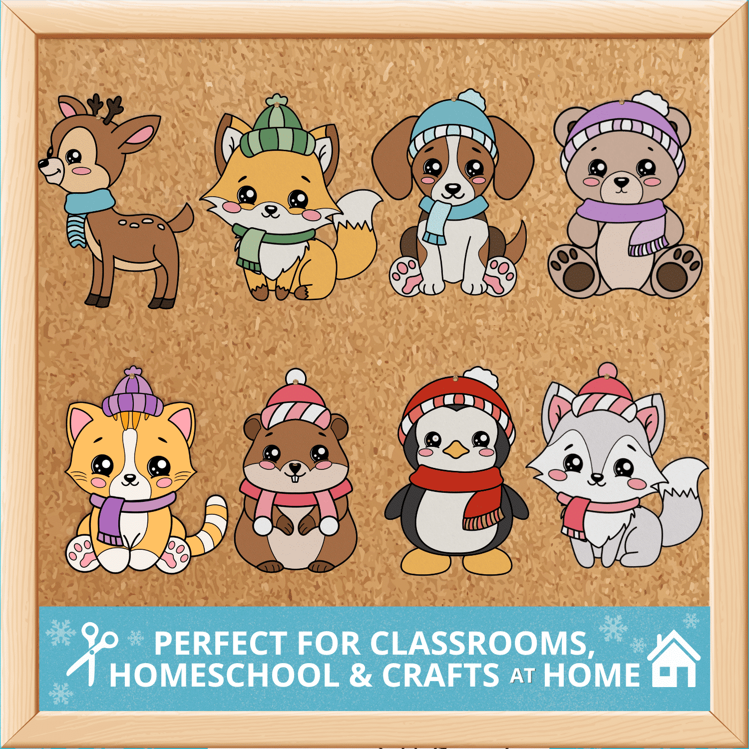 Printable Winter Animal Crafts Build Fine Motor Skills and Creativity