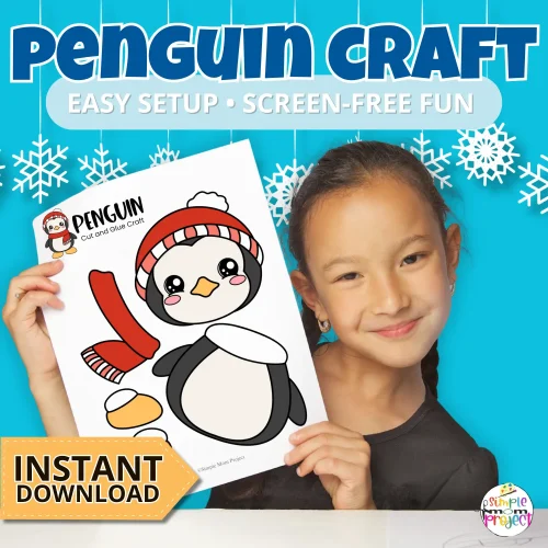 ✂️ This penguin printable craft is the perfect addition to your Arctic animal unit. Quick, fun, and creative winter learning!