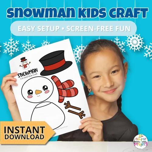 Spark creativity with this printable snowman craft ⛄. Teachers love it for centers, parents for screen-free fun. Easy setup, instant PDF! ?
