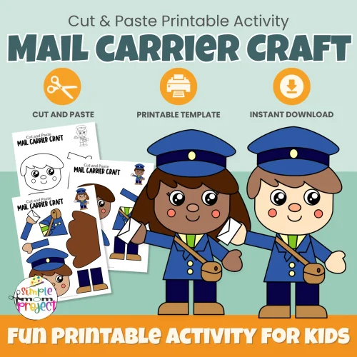 Mail Carrier Craft + Tracing & Labeling Activities