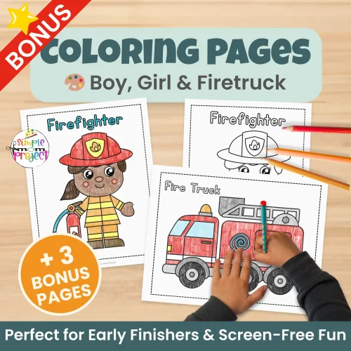 Add this firefighter cut & paste activity to your community helper lessons! Low-prep, print-and-go craft that includes bonus tracing and labeling worksheets to build writing and vocabulary skills. Perfect for centers, sub plans, and quiet time activities.