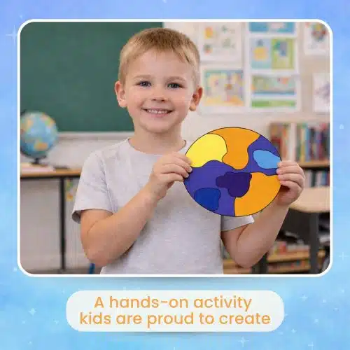 Cut and paste Mercury craft printable template solar system activity