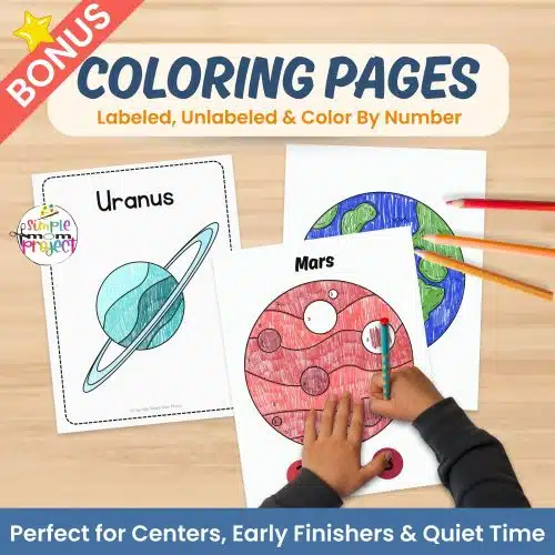 Solar system printable activities perfect for classroom homeschool science centers