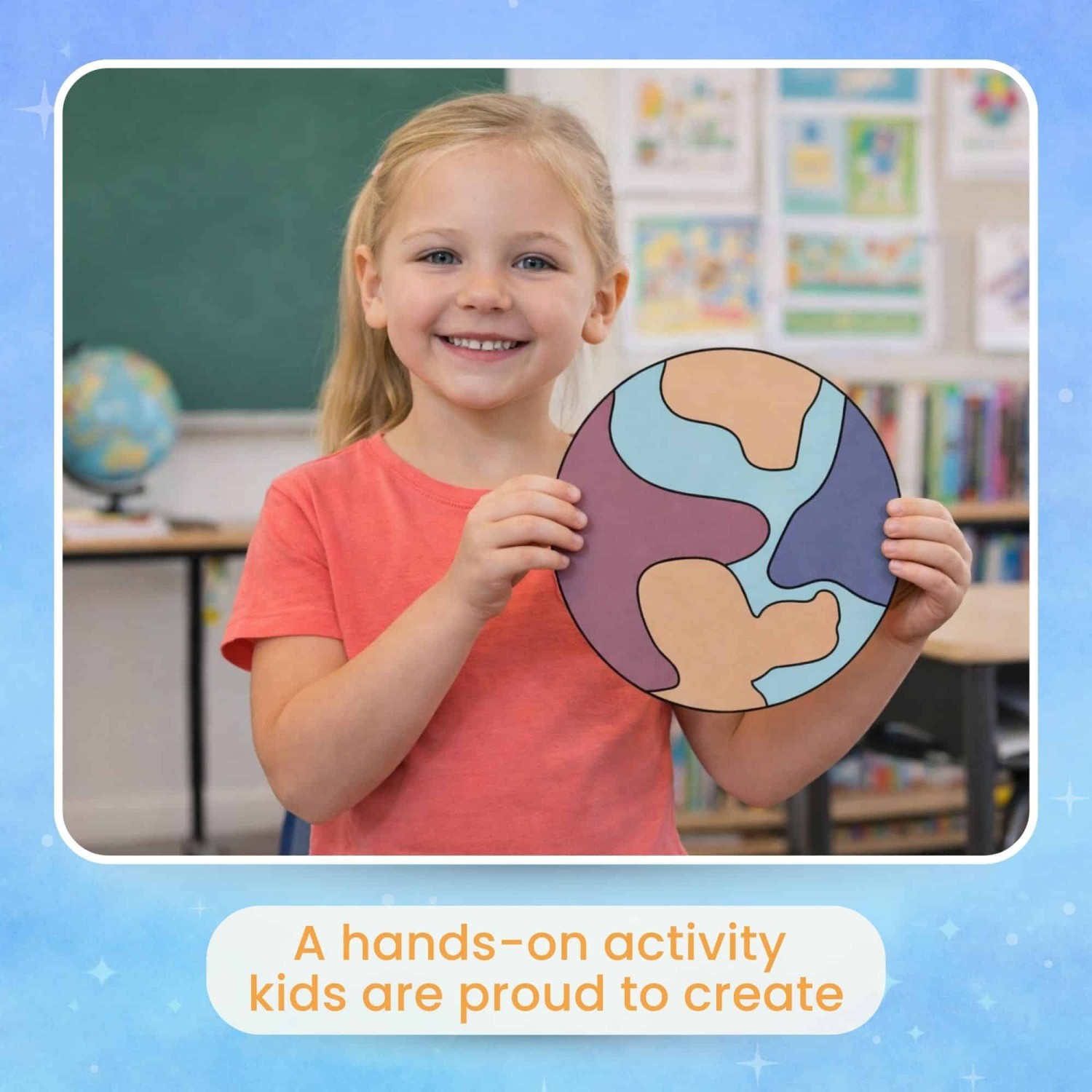 Cut and paste Pluto craft printable template solar system activity
