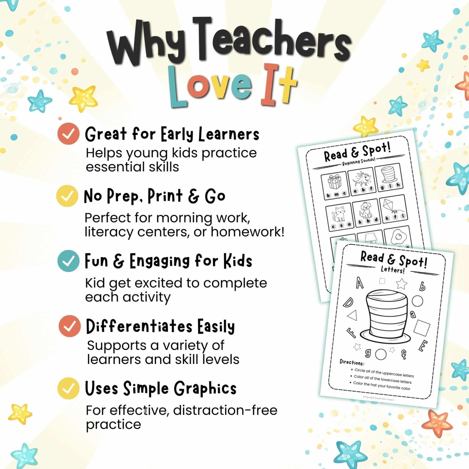 Kindergarten literacy worksheets reading celebration bundle