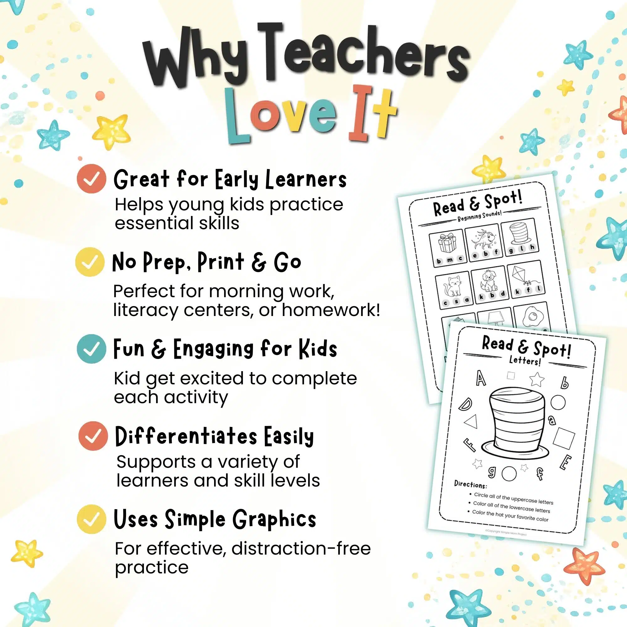 Kindergarten literacy worksheets reading celebration bundle