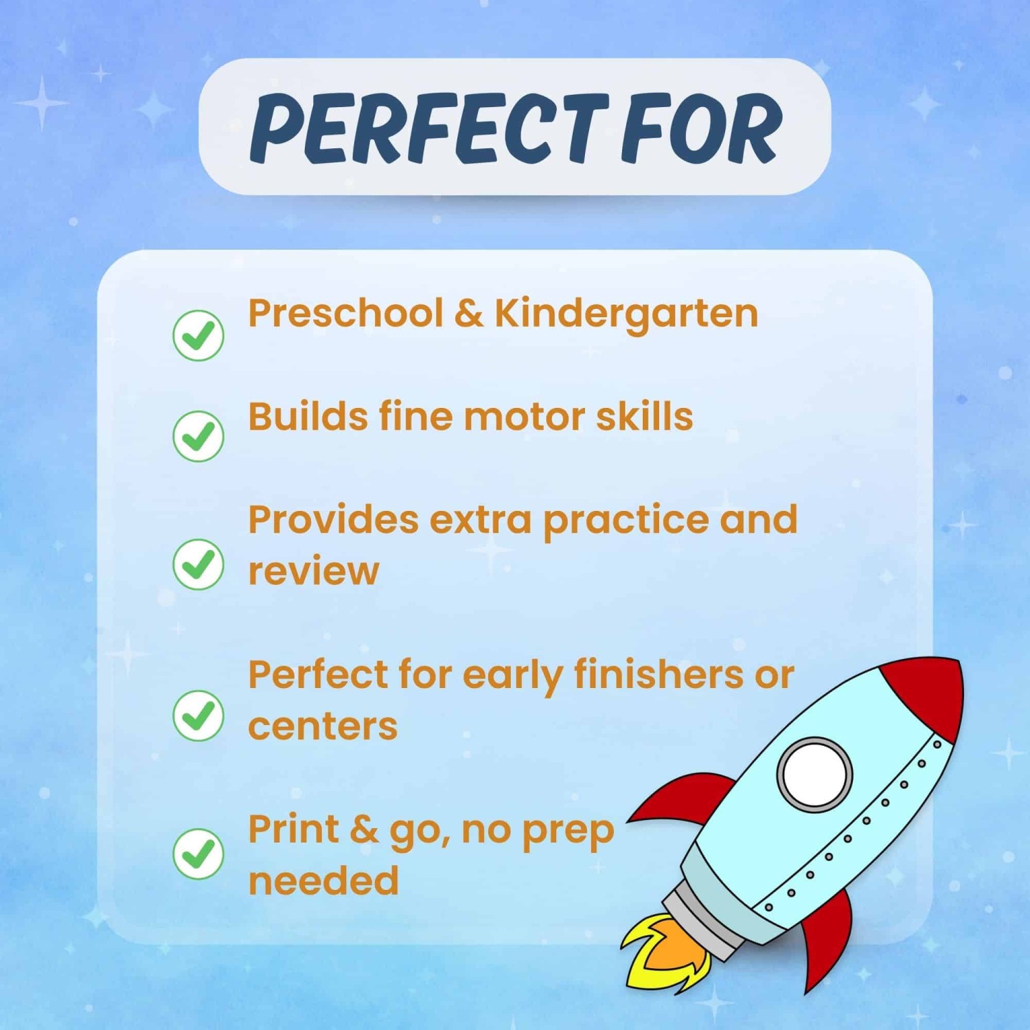 Printable rocket ship activity ideal for classroom homeschool STEM science learning