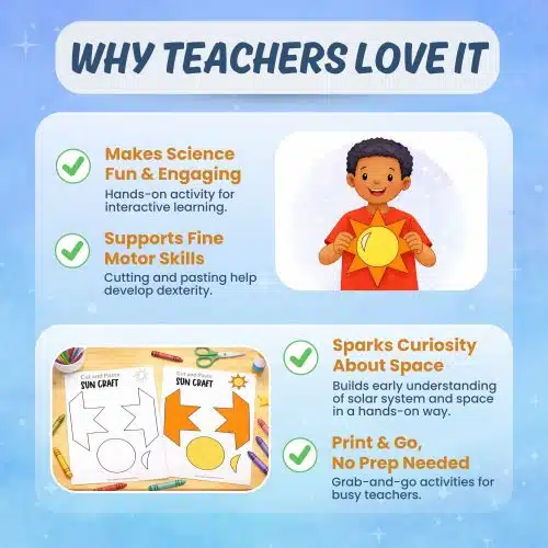 Sun printable activity classroom science craft and worksheets for kids