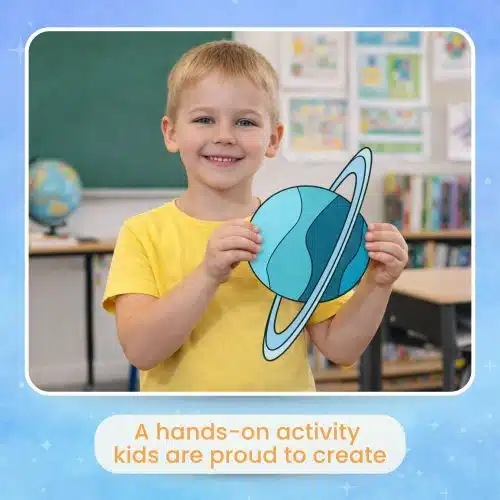 Cut and paste Uranus craft printable template solar system activity