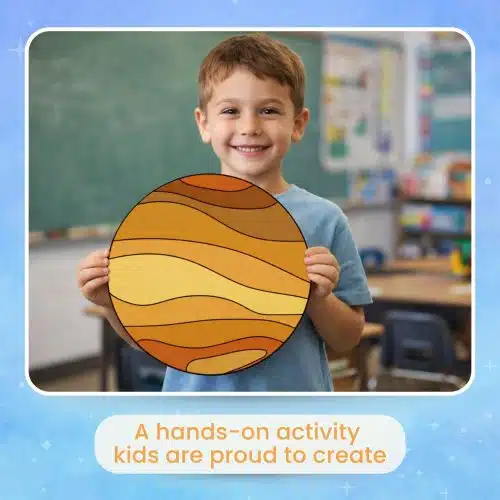 Cut and paste Venus craft printable template solar system activity