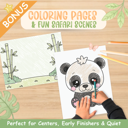 Printable panda craft bundle for preschool learning
