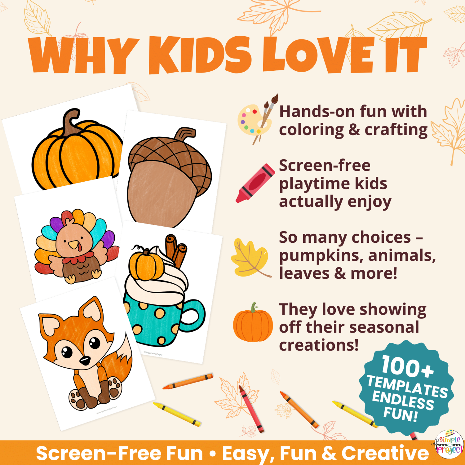 Printable scarecrow templates and harvest-themed fall craft activities for kids