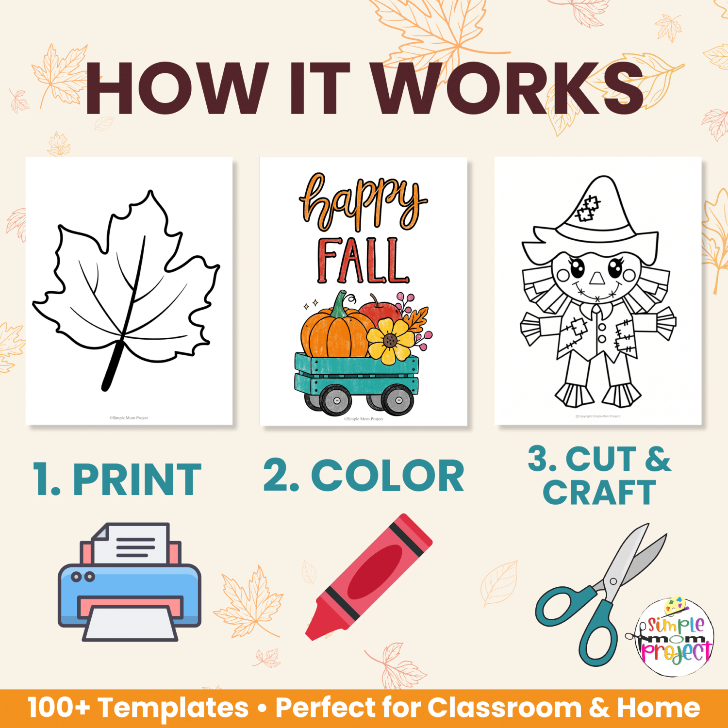 Printable woodland animal templates for fall preschool crafts and classroom activities