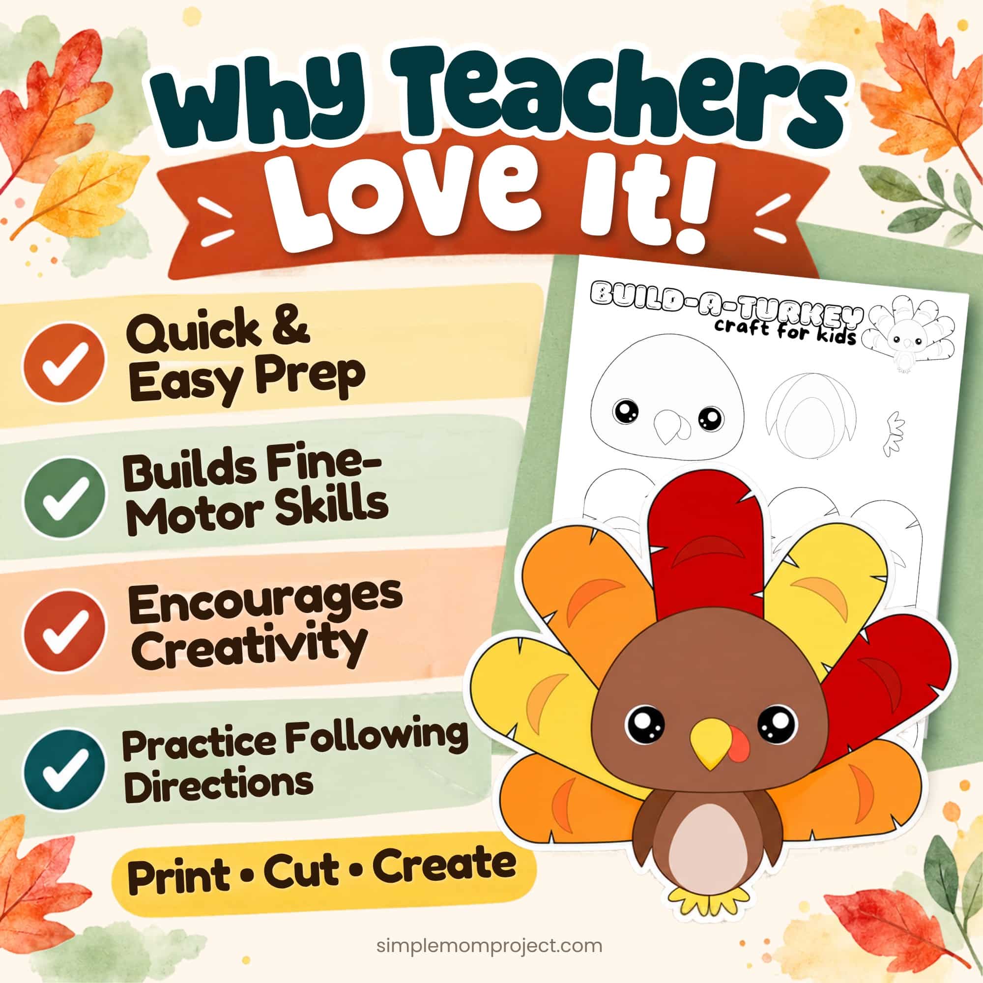 Why teachers love it: quick and easy prep, builds fine motor skills, encourages creativity, and gives practice following directions